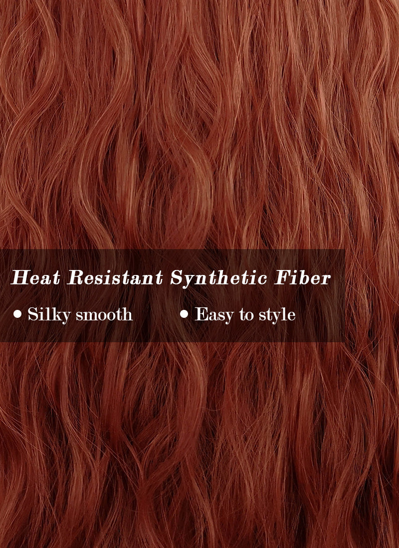 Long Wavy Auburn Cosplay Wig NS346