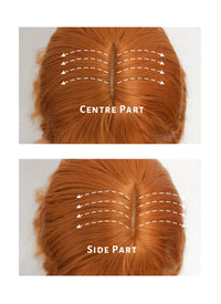 Long Wavy Orange Cosplay Wig NS359