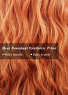 Long Wavy Orange Cosplay Wig NS359