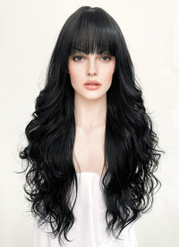 Long Wavy Black Cosplay Wig NS421
