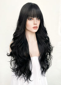Long Wavy Black Cosplay Wig NS421