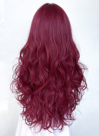 Long Wavy Reddish Purple Cosplay Wig NS423