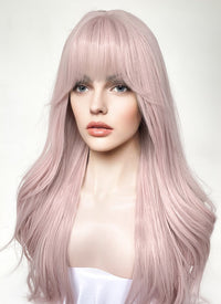 Long Wavy Pastel Pink Cosplay Wig NS489