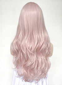 Long Wavy Pastel Pink Cosplay Wig NS489
