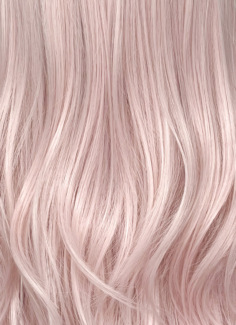 Long Wavy Pastel Pink Cosplay Wig NS489
