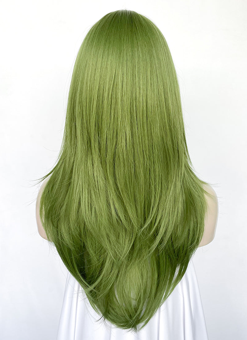 Long Straight Green Cosplay Wig NS523
