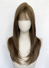 5x4.5 Large Fake Scalp Brown Straight Synthetic Hair Wig NS600