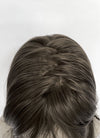 4.5x4.5 Large Fake Scalp Tea Brown Wavy Synthetic Hair Wig NS604