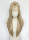 5.5x5 Large Fake Scalp Blonde Straight Synthetic Hair Wig NS601