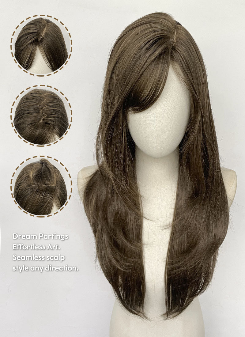 Brunette Synthetic Hair Wig | Cosplaybuzz