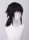 Demon Slayer: Kimetsu no Yaiba Tomioka Giyuu Medium Black Cosplay Wig TB1676