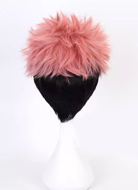 Jujutsu Kaisen Itadori Yuji Short Pink And Black Cosplay Wig TB1681
