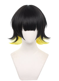 Blue Lock Bachira Meguru Short Black With Yellow Cosplay Wig TB1689