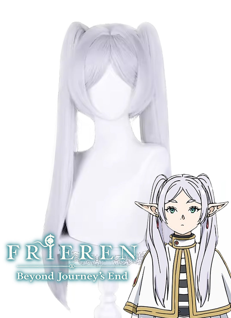 Frieren: Beyond Journey's End Frieren Long Silver White Cosplay Wig TB1693