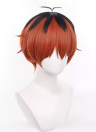 Frieren: Beyond Journey's End Stark Short Orange Red With Dark Roots Cosplay Wig TB1695