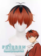 Frieren: Beyond Journey's End Stark Short Orange Red With Dark Roots Cosplay Wig TB1695