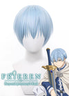 Frieren: Beyond Journey's End Himmel Short Blue Cosplay Wig TB1696