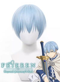 Frieren: Beyond Journey's End Himmel Short Blue Cosplay Wig TB1696