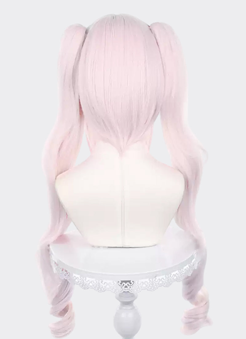 Goddess of Victory: Nikke Alice Long Wavy Pale Pink Cosplay Wig + Pony