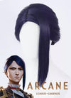 League of Legends LOL Arcane Caitlyn Kiramman Dark Purple Cosplay Wig TB1711