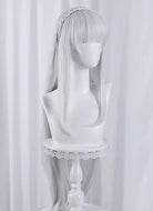 Re: Life In A Different World From Zero Emilia Long Straight White Cosplay Wig TB1723