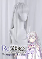 Re: Life In A Different World From Zero Emilia Long Straight White Cosplay Wig TB1723