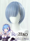 Re: Life In A Different World From Zero Rem Straight Blue Cosplay Wig TB1724