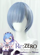 Re: Life In A Different World From Zero Rem Straight Blue Cosplay Wig TB1724