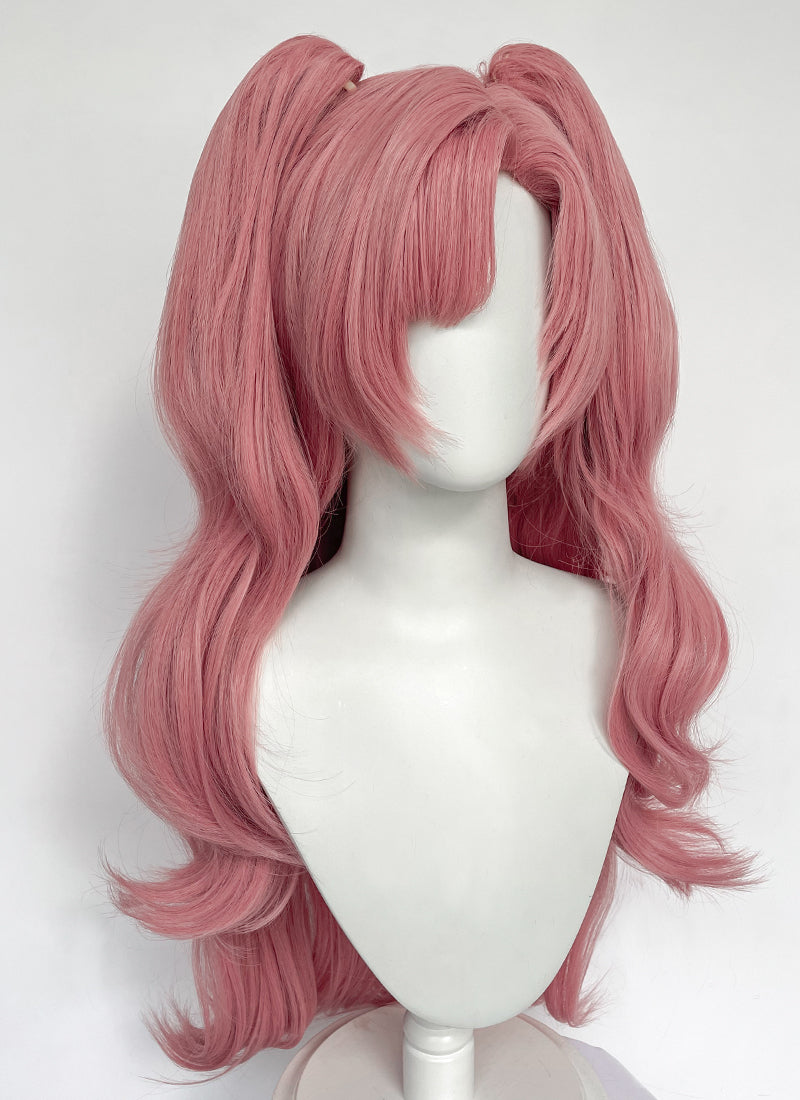 Zenless Zone Zero Nicole Demara Wavy Pink Cosplay Pink Wig