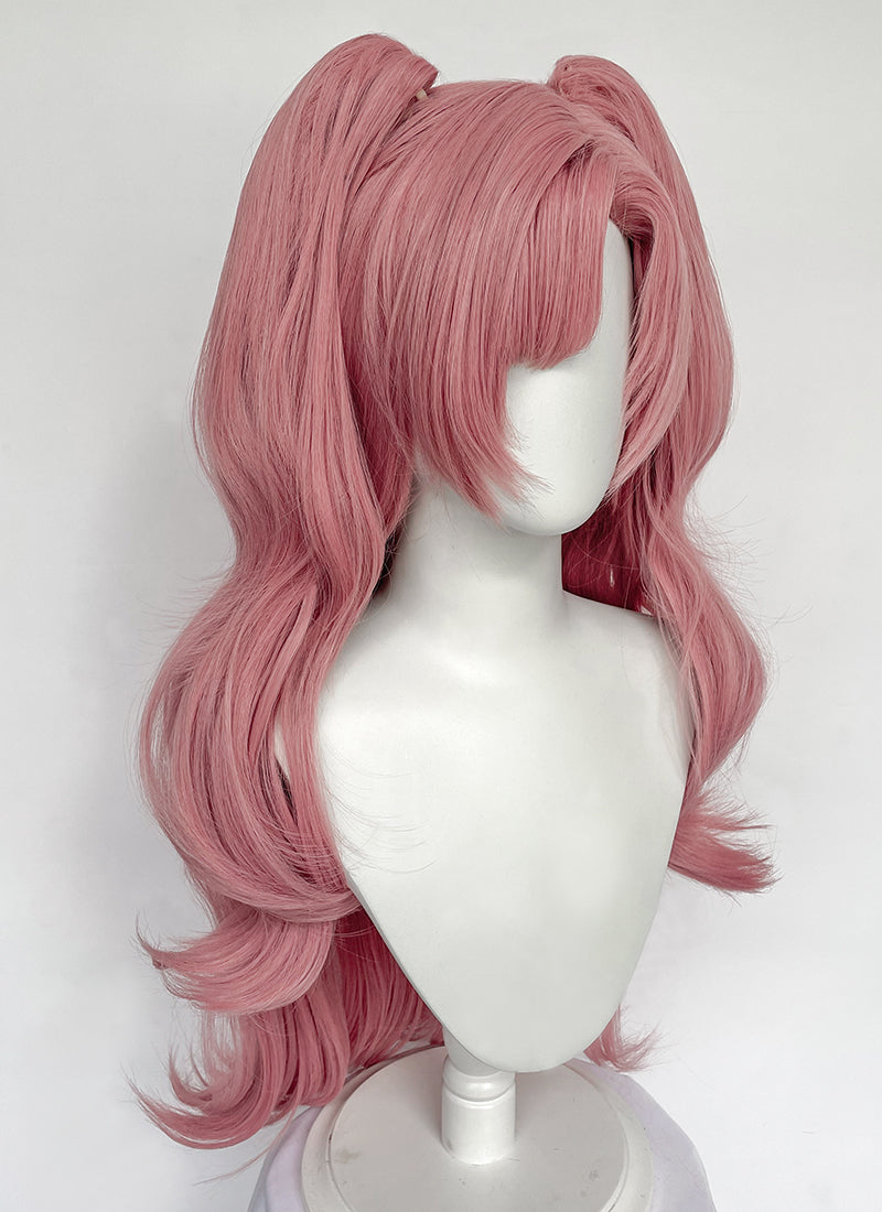 Zenless Zone Zero Nicole Demara Wavy Pink Cosplay Pink Wig