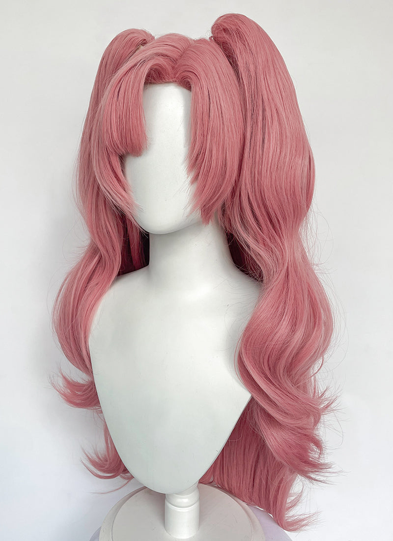Zenless Zone Zero Nicole Demara Wavy Pink Cosplay Pink Wig