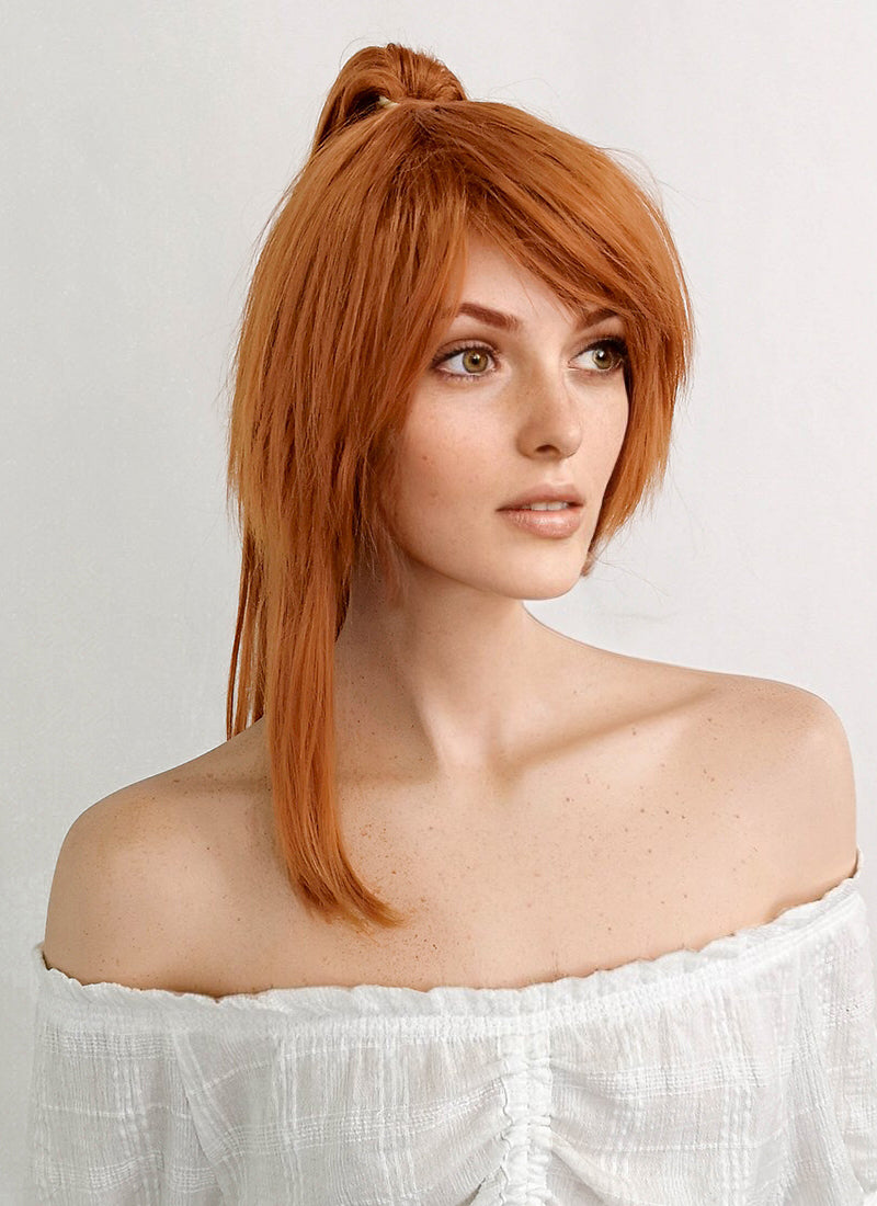 Takt op. Destiny Anna Schneider Long Light Auburn Ponytail Cosplay Wig ZB253