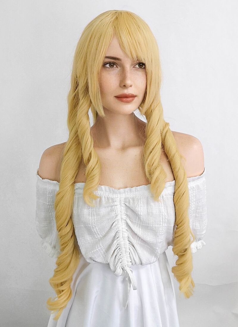 League of Legends Soraka Long Blonde Cosplay Wig ZB254