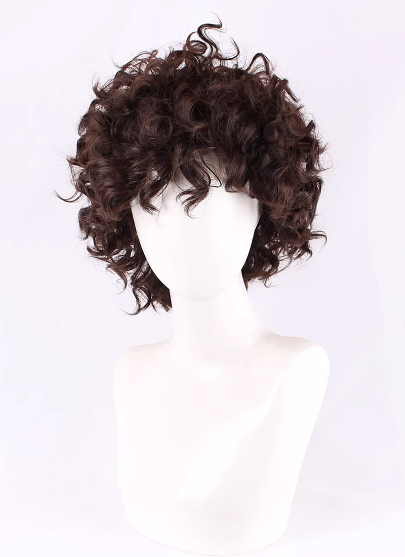 One Piece Monkey D. Luffy Curly Brunette Cosplay Men's Wig TB1659