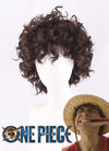 One Piece Monkey D. Luffy Curly Brunette Cosplay Men's Wig TB1659