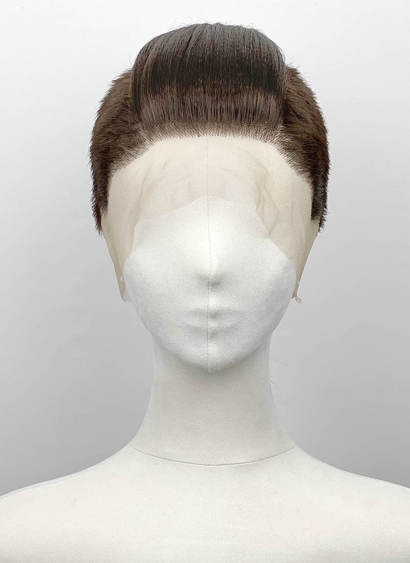 Brunette Ponytail Full Lace Wig For Cosplay as Sokka from Avatar: The Last Airbender LF8152