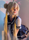 Sailormoon Tsukino Usagi Wavy Blonde Anime Cosplay Wig + Ponytails CM244