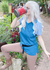 Long Wavy White Lace Front Synthetic Hair Wig LF388