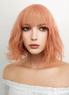 Short Wavy Peach Pink Cosplay Wig CM197