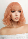 Short Wavy Peach Pink Cosplay Wig CM197