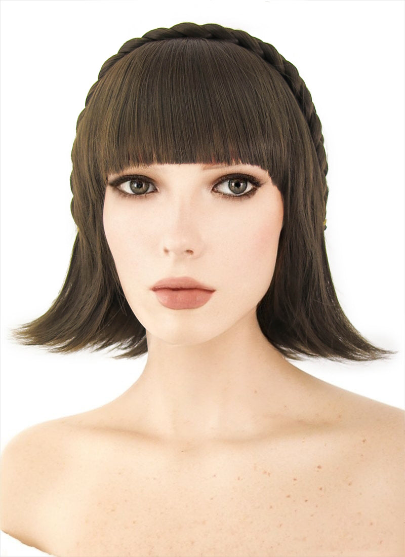 Persona5 Makoto Niijima Short Brown Anime Cosplay Wig CM221A