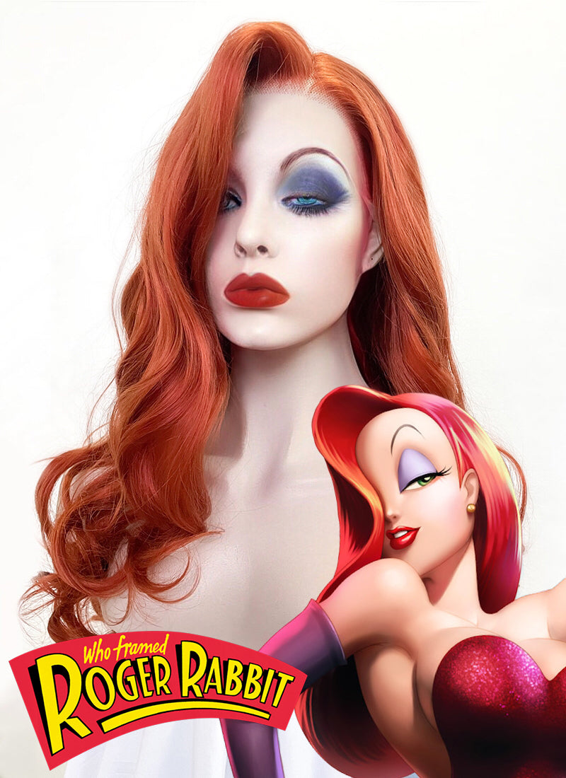 Disney Jessica Rabbit Wavy Ginger Lace Front Wig LC735