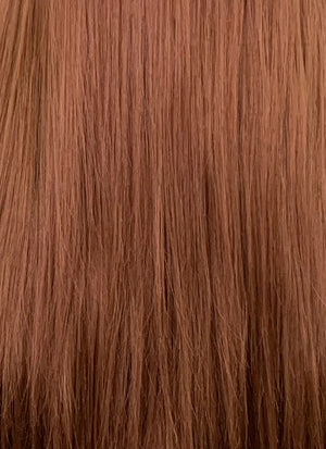 Long Straight Chestnut Brown Lace Front Synthetic Hair Wig LF005