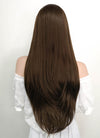 Long Straight Brown Lace Front Synthetic Hair Wig LF006 - CosplayBuzz