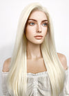 Long Straight Light Blonde Lace Front Synthetic Hair Wig LF010
