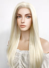 Long Straight Light Blonde Lace Front Synthetic Hair Wig LF010