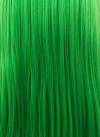 Long Straight Green Lace Front Synthetic Hair Wig LF031