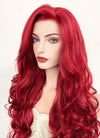 Disney The Little Mermaid Ariel Long Wavy Red Lace Front Synthetic Hair Wig LF085