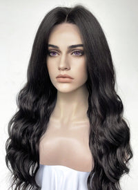 The Witcher 3 Yennefer of Vengerberg Wavy Natural Black Lace Front Synthetic Wig LF095A