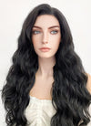Long Wavy Natural Black Lace Front Synthetic Hair Wig LF095